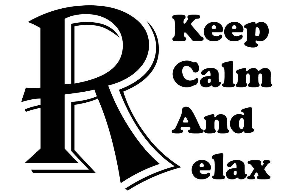 Picniva Keep Calm And Relax Quote Removable Vinyl Wall Decal - Color: keep calm and relax