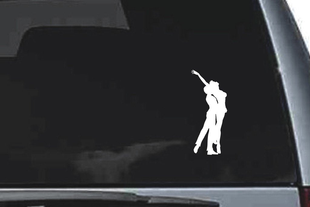 Picniva Dancing Sty45 Vinyl Car Window Decal, Approx 5 in