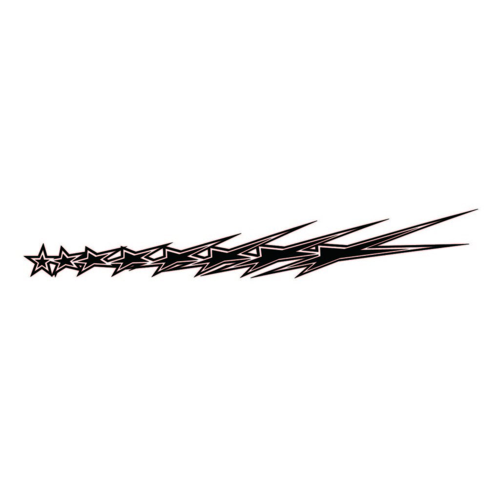 Picniva Style 41 Racing Side Stripe Vinyl Decals, 11 x 72 in, 2 Pc