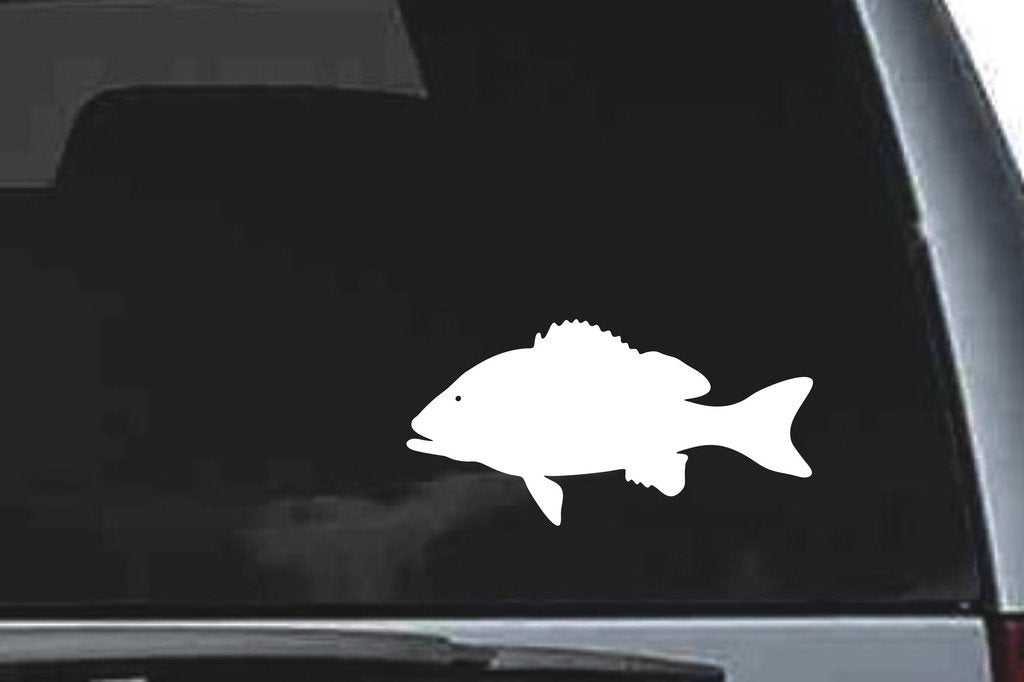 Picniva Snapper Vinyl Car Window Decal, Approx 5 in