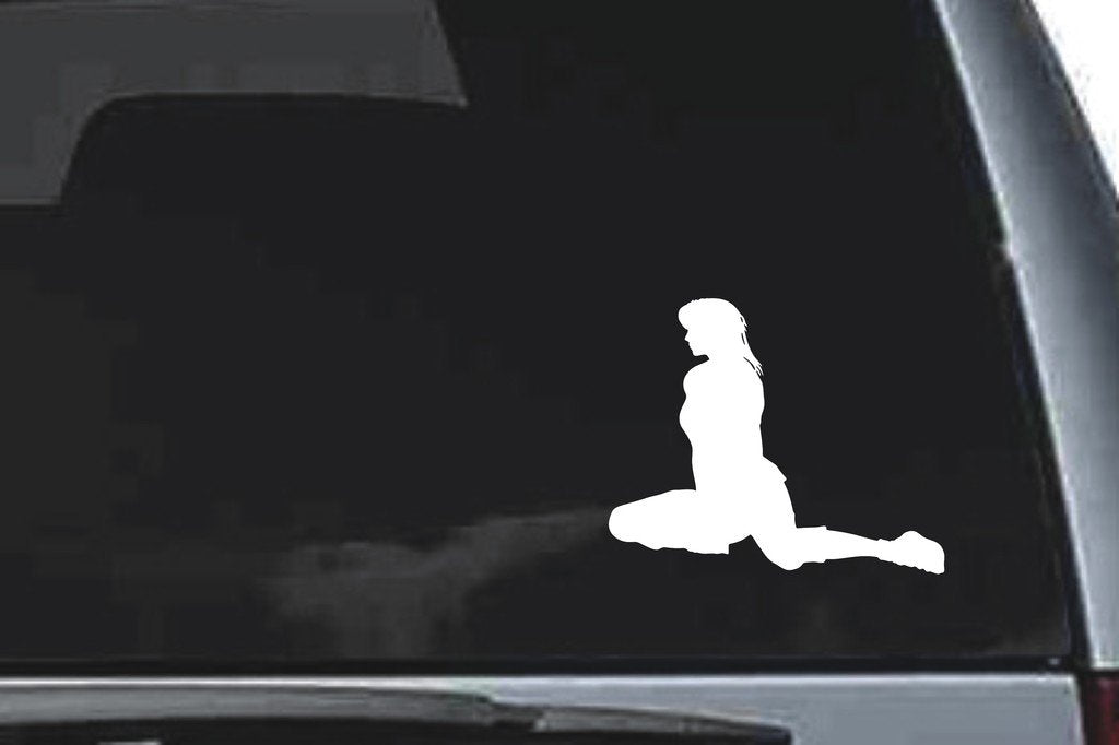 Picniva Sitting Sty4 Vinyl Car Window Decal, Approx 5 in