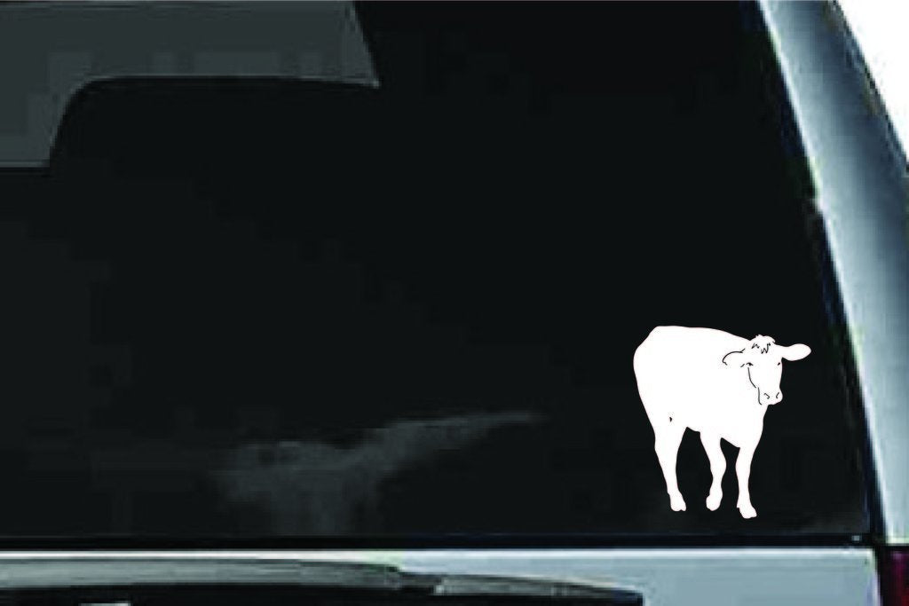Picniva Cow Sty50 Vinyl Car Window Decal, Approx 5 in