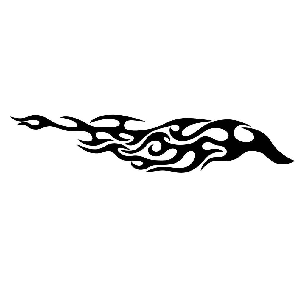 Picniva sty281 Racing Car Body Side Stripes Sticker Decal 2 Pcs