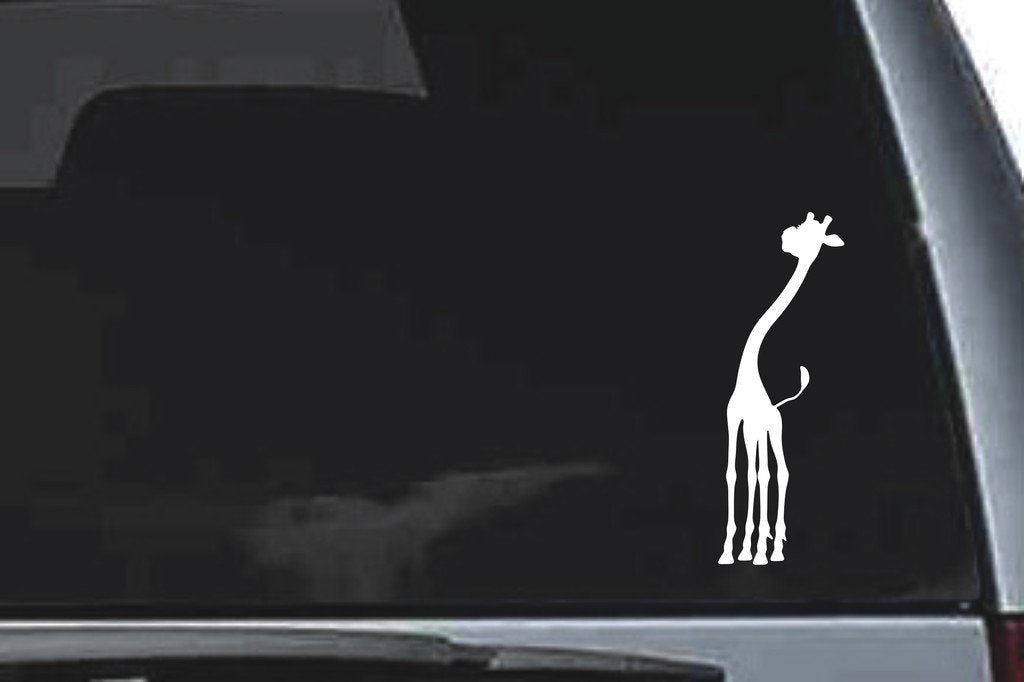 Picniva Giraffe Sty10 Vinyl Car Window Decal, Approx 5 in