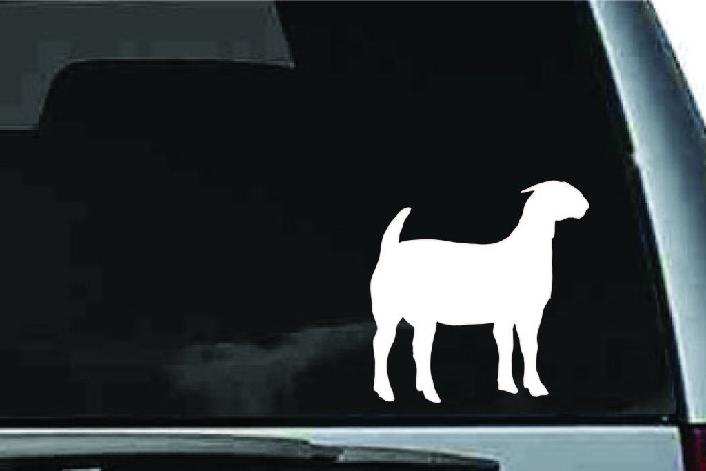 Picniva Boer Goat Sty7a Vinyl Car Window Decal, Approx 5 in