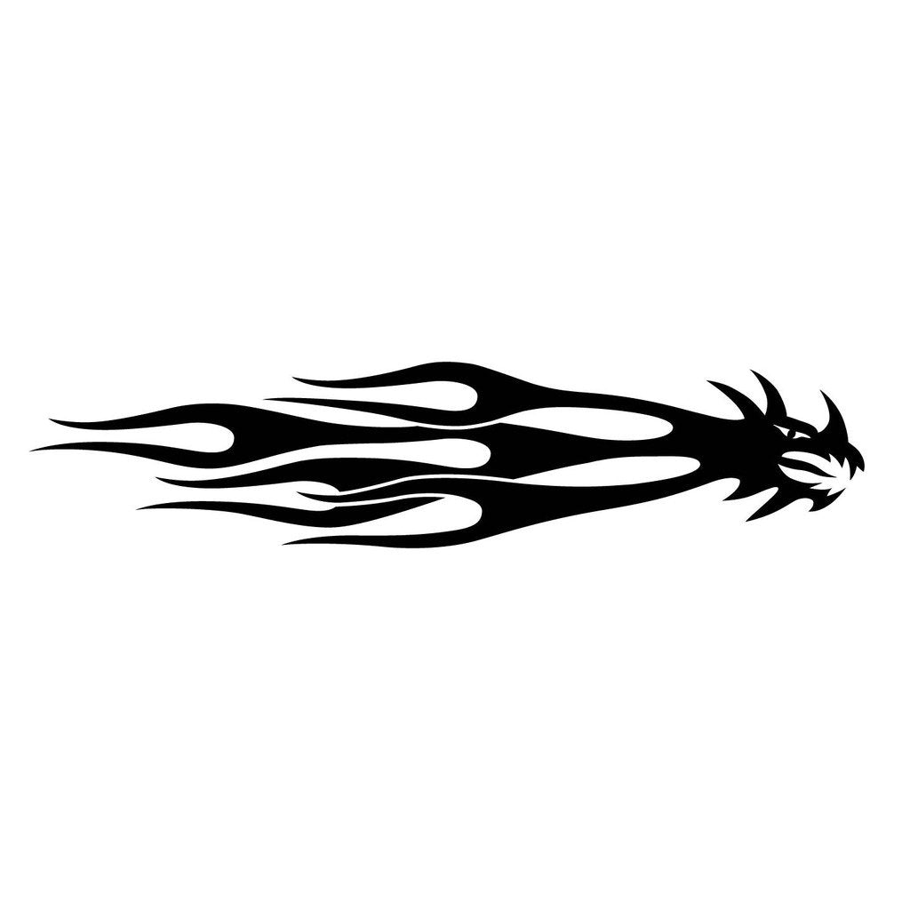 Picniva Style 447 Racing Side Stripe Vinyl Decals, 18 x 80 in, 2 Pc