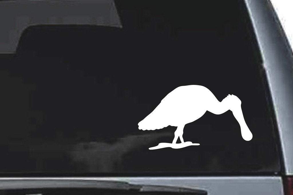 Picniva Crane Sty7 Vinyl Car Window Decal, Approx 5 in