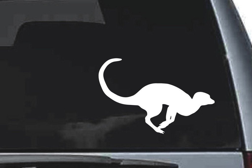 Picniva Meerkat Sty9 Vinyl Car Window Decal, Approx 5 in