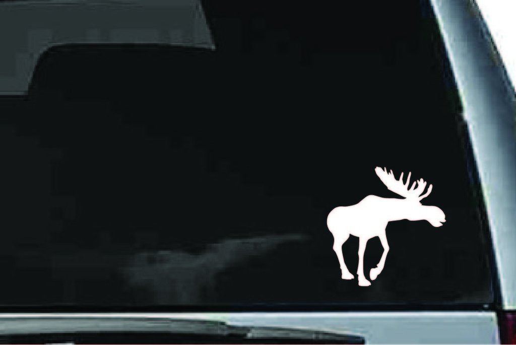 Picniva Moose Sty5a Vinyl Car Window Decal, Approx 5 in