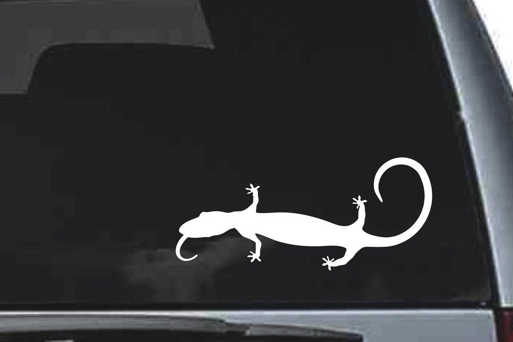 Picniva Gecko Sty8 Vinyl Car Window Decal, Approx 5 in