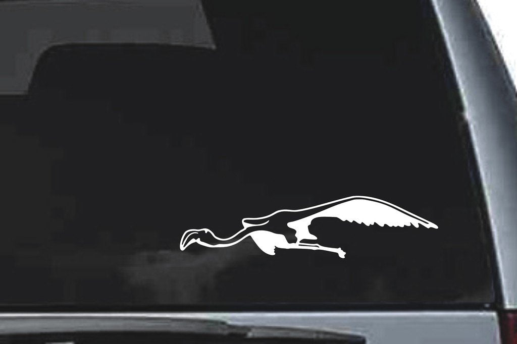 Picniva Flamingo Sty6 Vinyl Car Window Decal, Approx 5 in