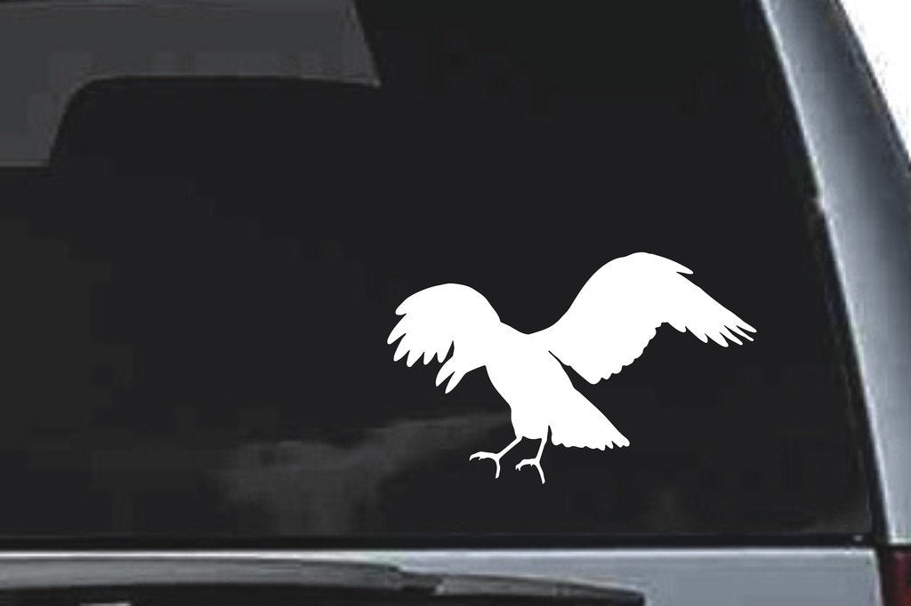 Picniva Crow Sty14a Vinyl Car Window Decal, Approx 5 in