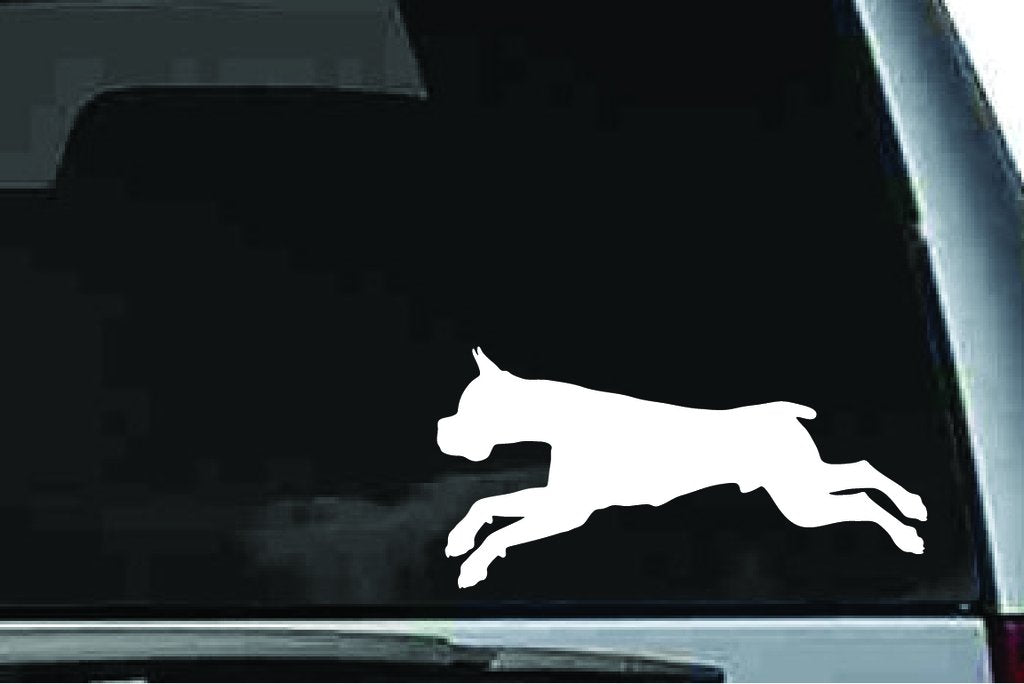Picniva Boxer Dog Sty28 Vinyl Car Window Decal, Approx 5 in