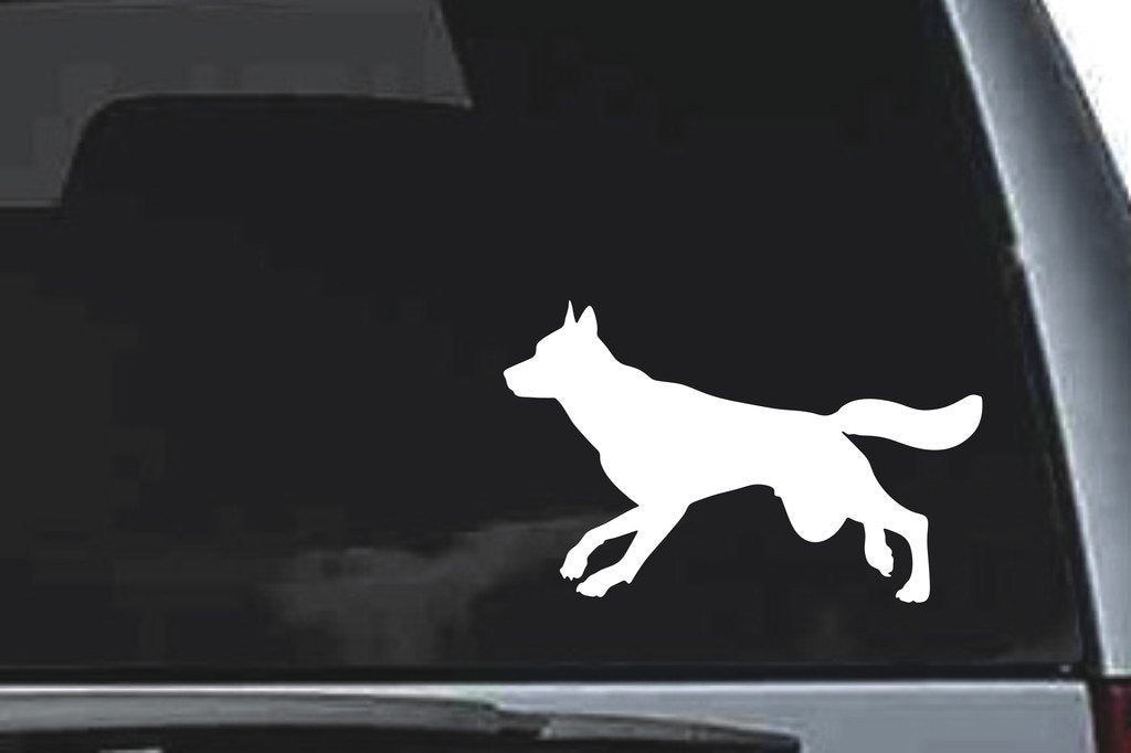 Picniva Wolf Sty23 Vinyl Car Window Decal, Approx 5 in