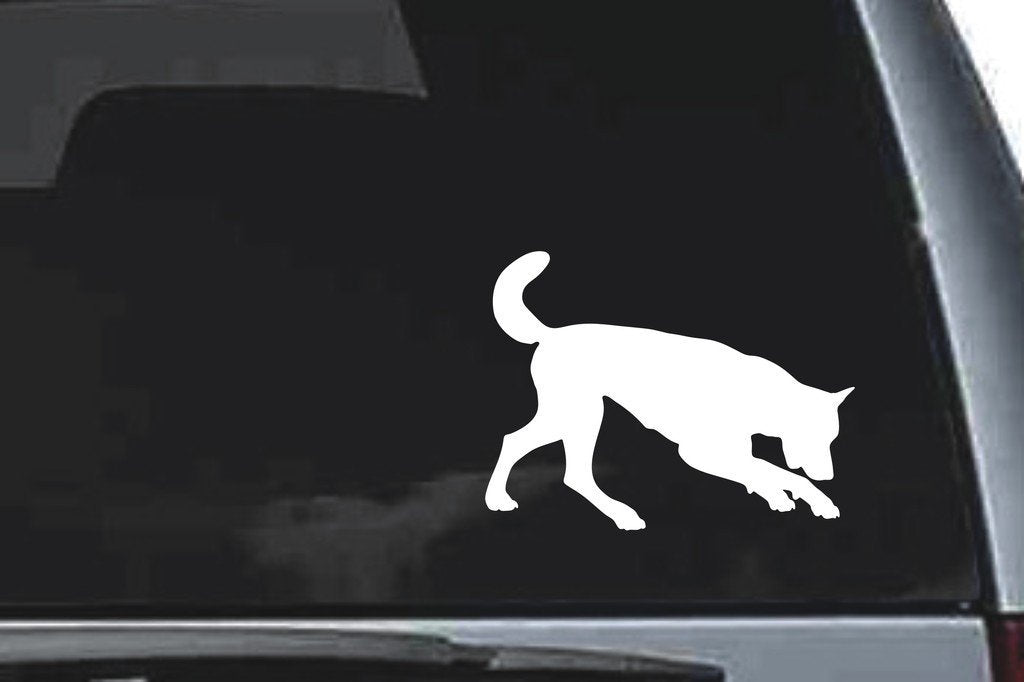 Picniva Wolf Sty54 Vinyl Car Window Decal, Approx 5 in