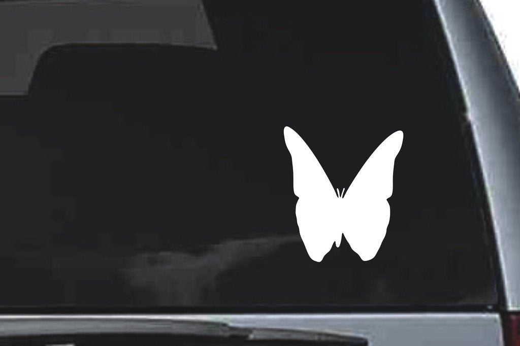Picniva Butterfly Sty1a Vinyl Car Window Decal, Approx 5 in