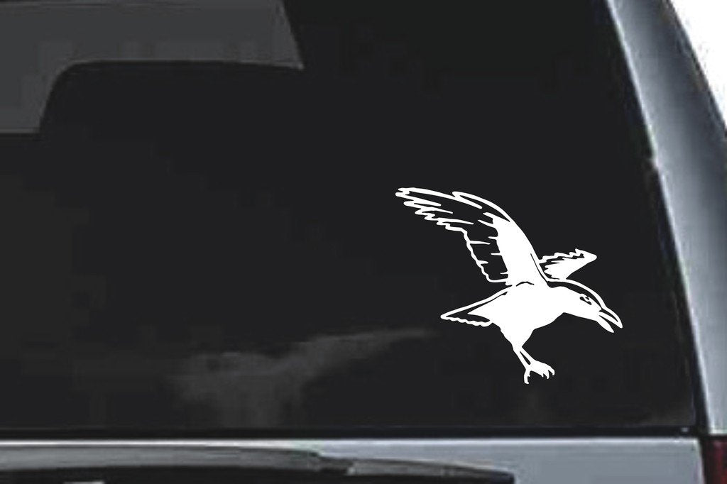 Picniva Crow Sty3 Vinyl Car Window Decal, Approx 5 in