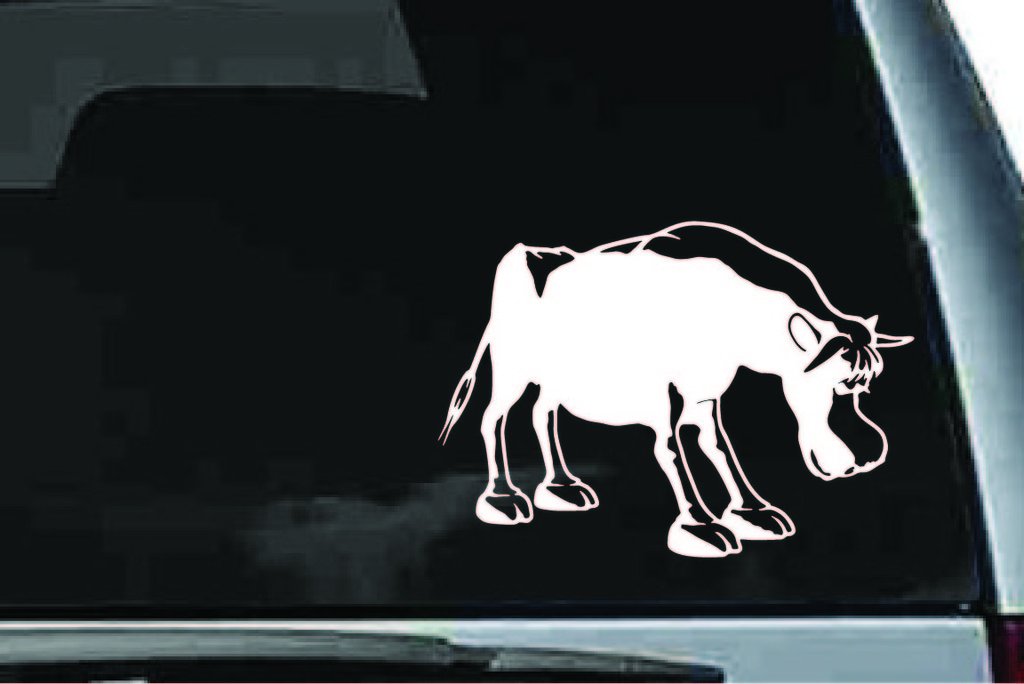Picniva Bull Sty15 Vinyl Car Window Decal, Approx 5 in