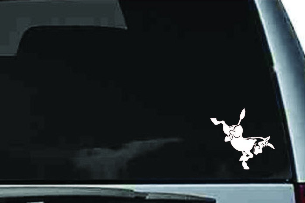 Picniva Donkey Sty8 Vinyl Car Window Decal, Approx 5 in