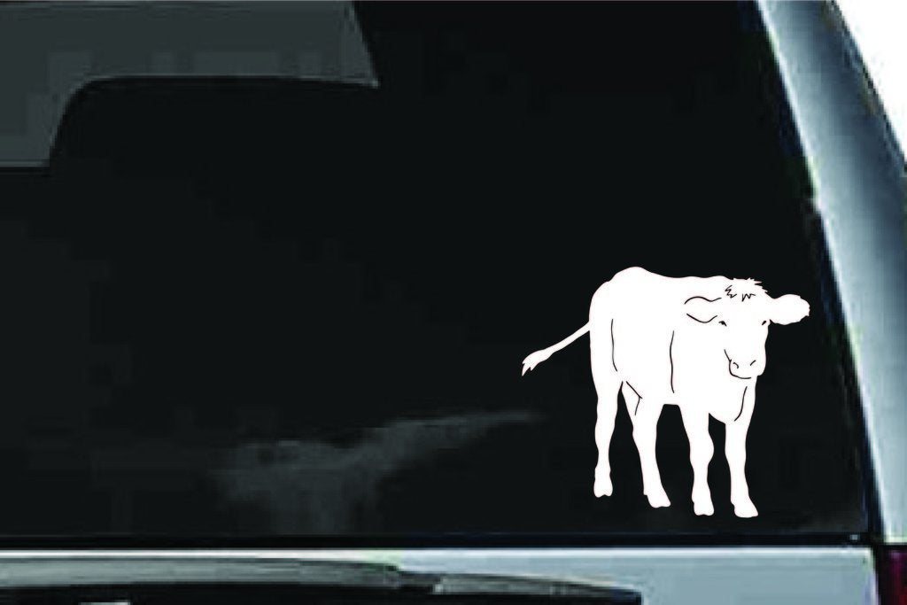 Picniva Cow Sty68 Vinyl Car Window Decal, Approx 5 in