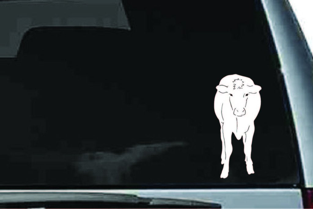 Picniva Cow Sty53 Vinyl Car Window Decal, Approx 5 in