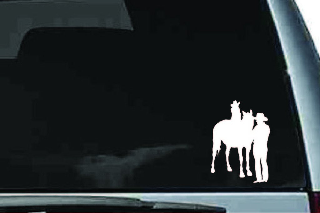 Picniva Horse Rider Sty41 Vinyl Car Window Decal, Approx 5 in