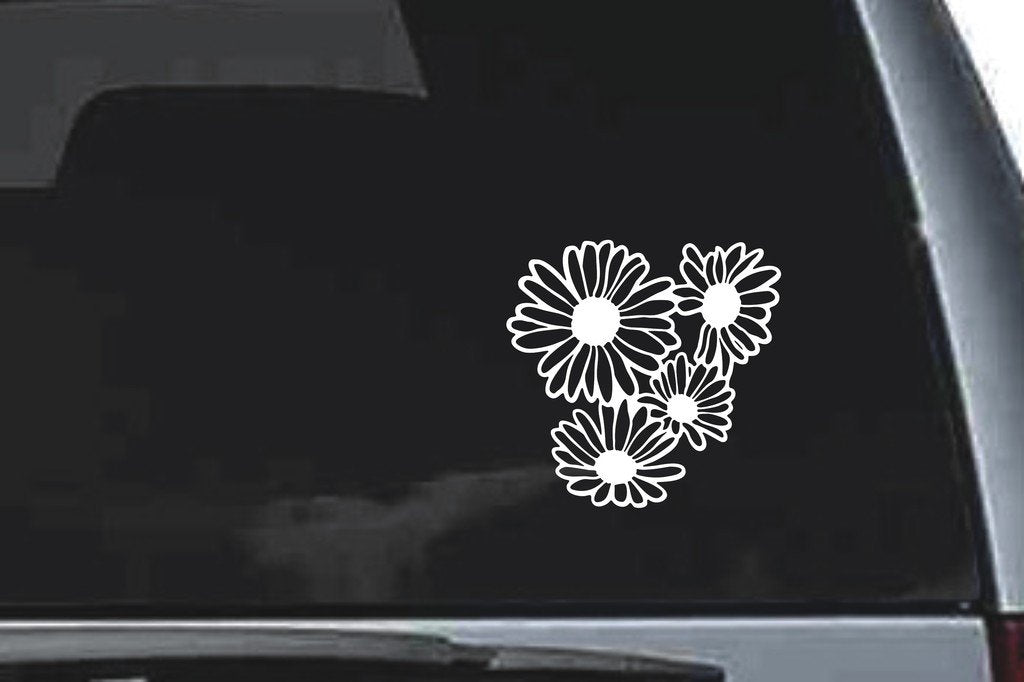 Picniva Flower Sty18 Vinyl Car Window Decal, Approx 5 in