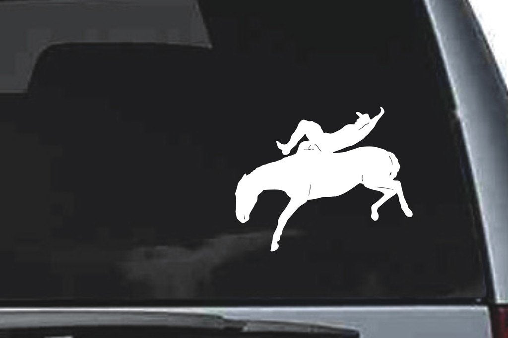 Picniva Rodeo Sty3 Vinyl Car Window Decal, Approx 5 in