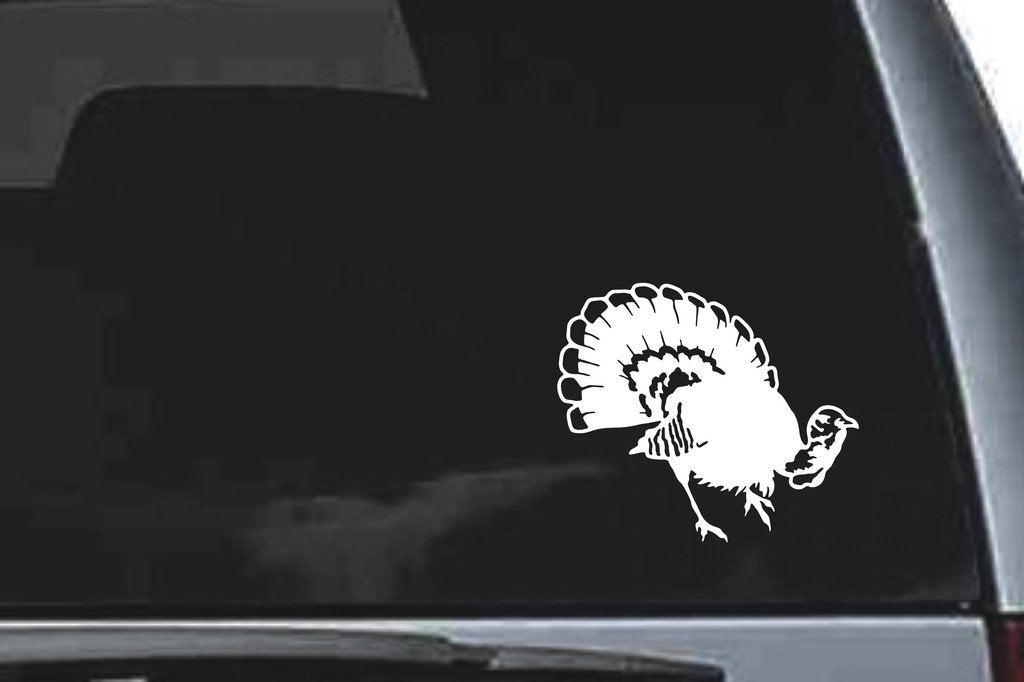 Picniva Turkey Sty8 Vinyl Car Window Decal, Approx 5 in