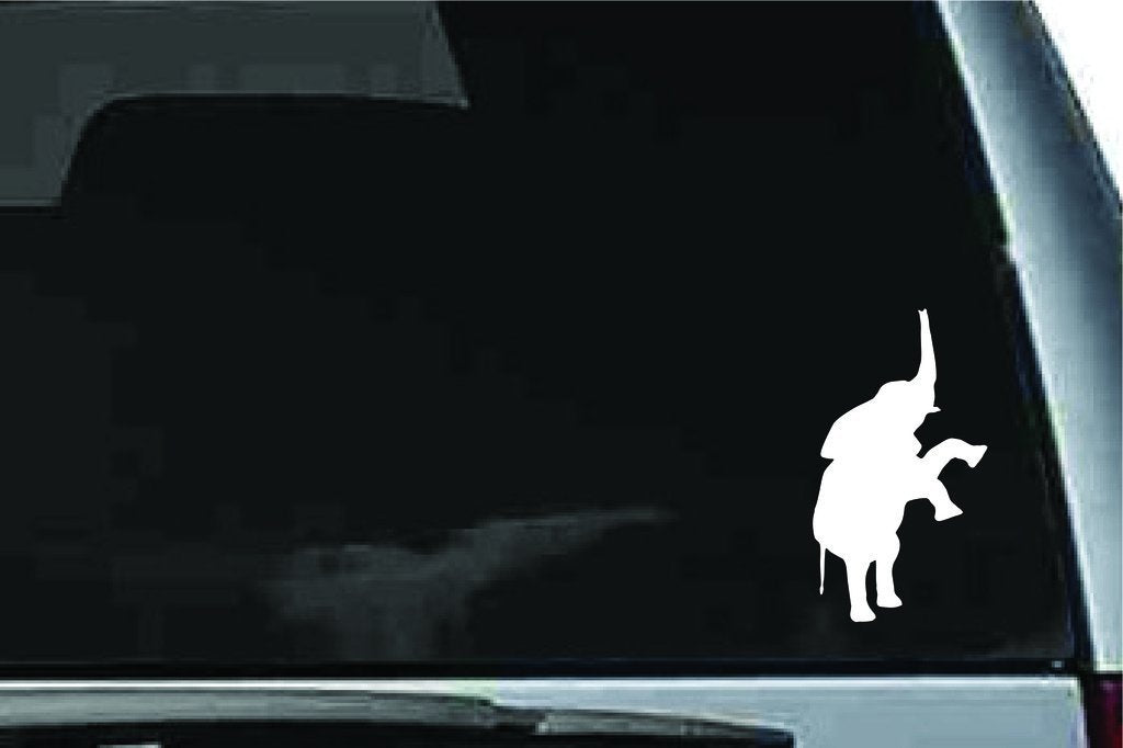 Picniva Elephant Baby Sty13 Vinyl Car Window Decal, Approx 5 in
