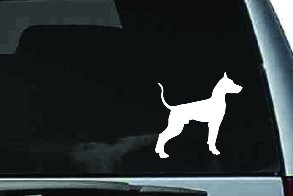 Picniva Doberman Dog Sty30a Vinyl Car Window Decal, Approx 5 in