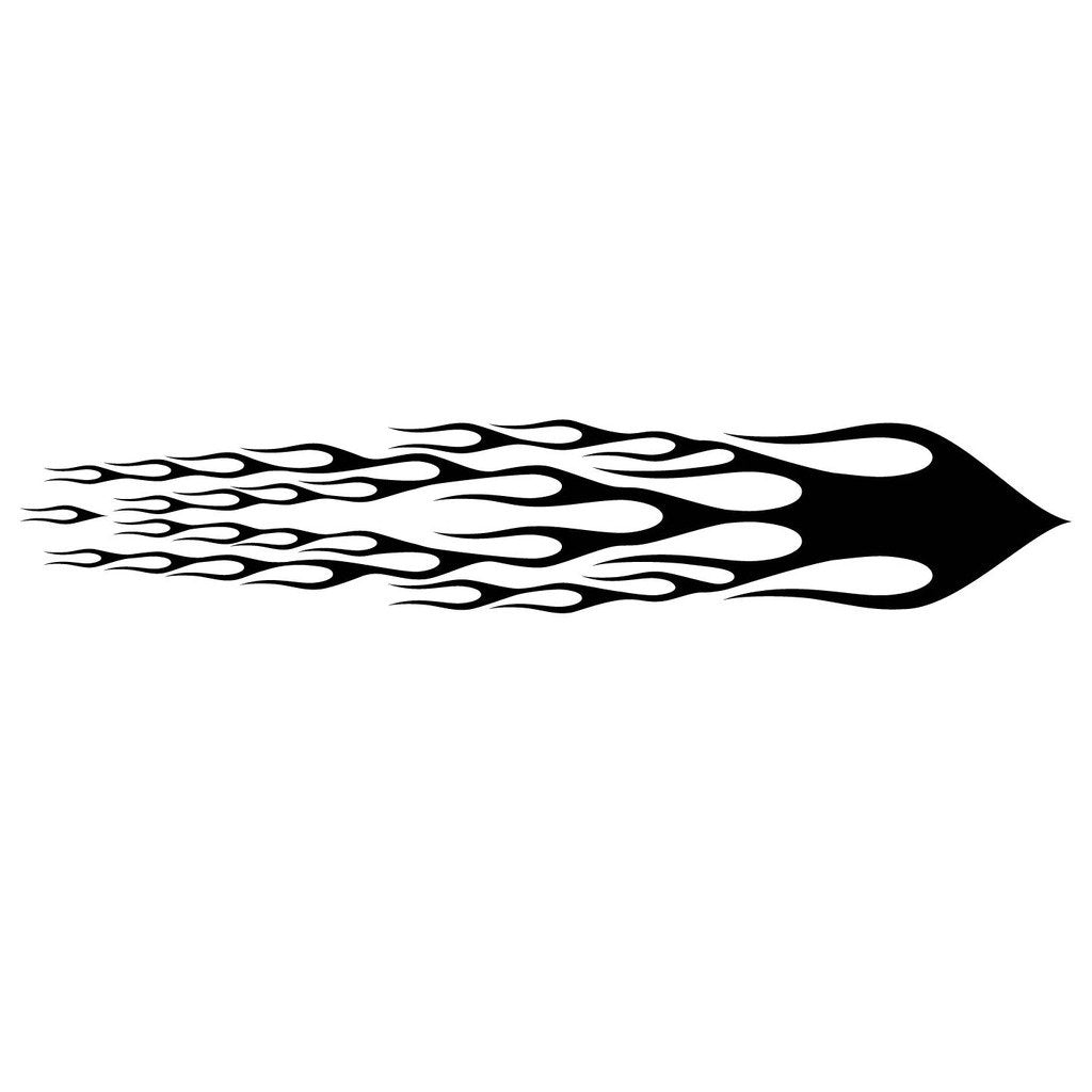 Picniva Style 337 Racing Side Stripe Vinyl Decals, 11 x 69 in, 2 Pc