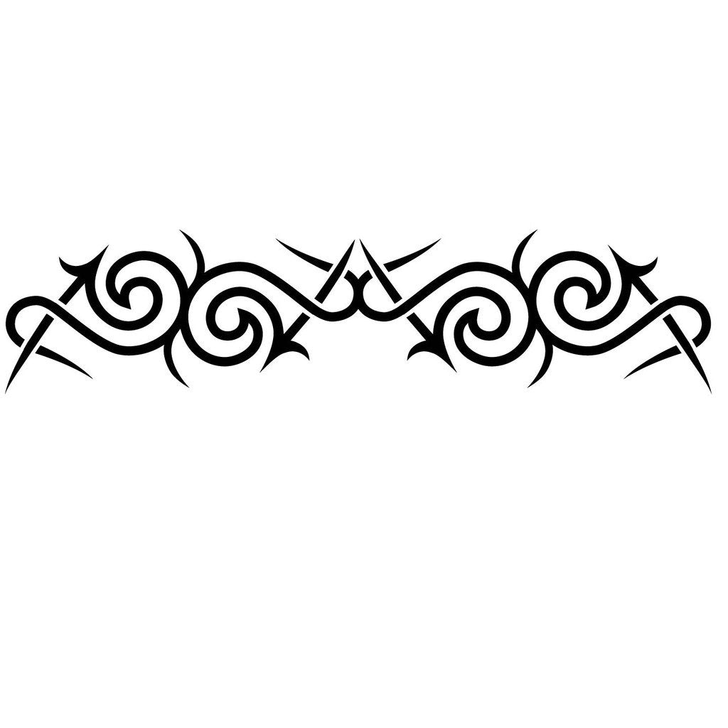 Picniva sty374 Racing Car Body Side Stripes Sticker Decal 2 Pcs