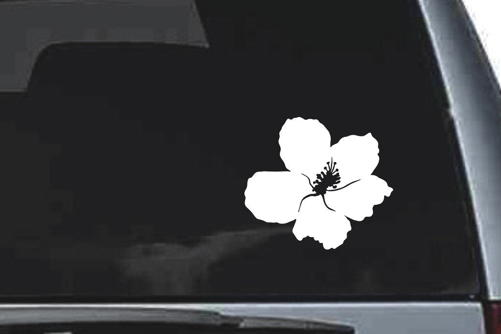 Picniva Flower Sty21a Vinyl Car Window Decal, Approx 5 in