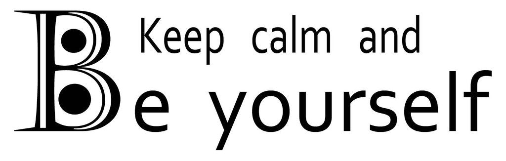 Picniva Keep Calm And Be Yourself Quote Removable Vinyl Wall Decal - Color: keep calm and be yourself