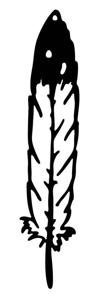 Picniva Feather Style 9 Removable Vinyl Wall Decal - Color: feather style9