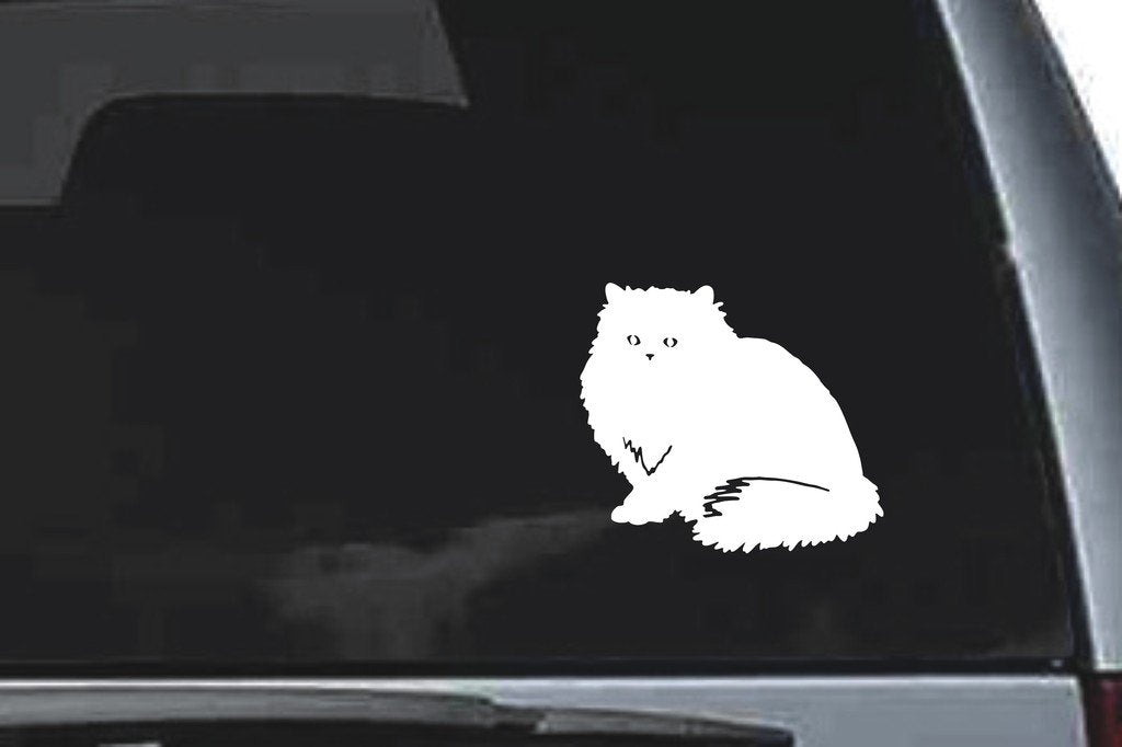 Picniva Cat Sty3 Vinyl Car Window Decal, Approx 5 in