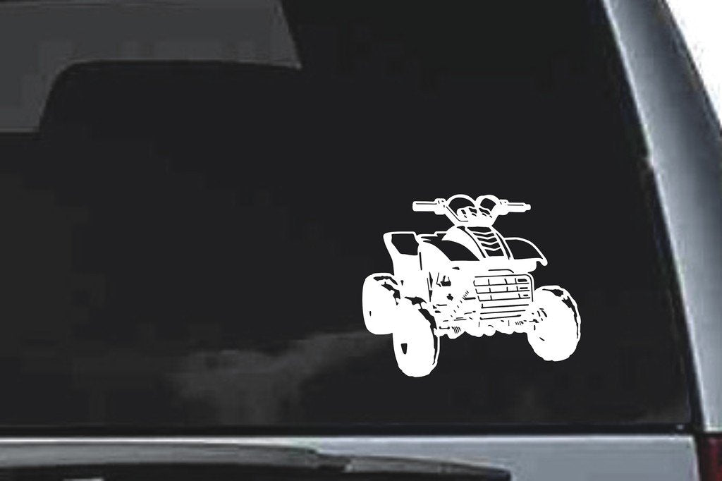 Picniva ATV Quad Sty3 Vinyl Car Window Decal, Approx 5 in