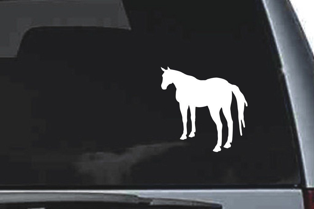 Picniva Horse Sty27a Vinyl Car Window Decal, Approx 5 in