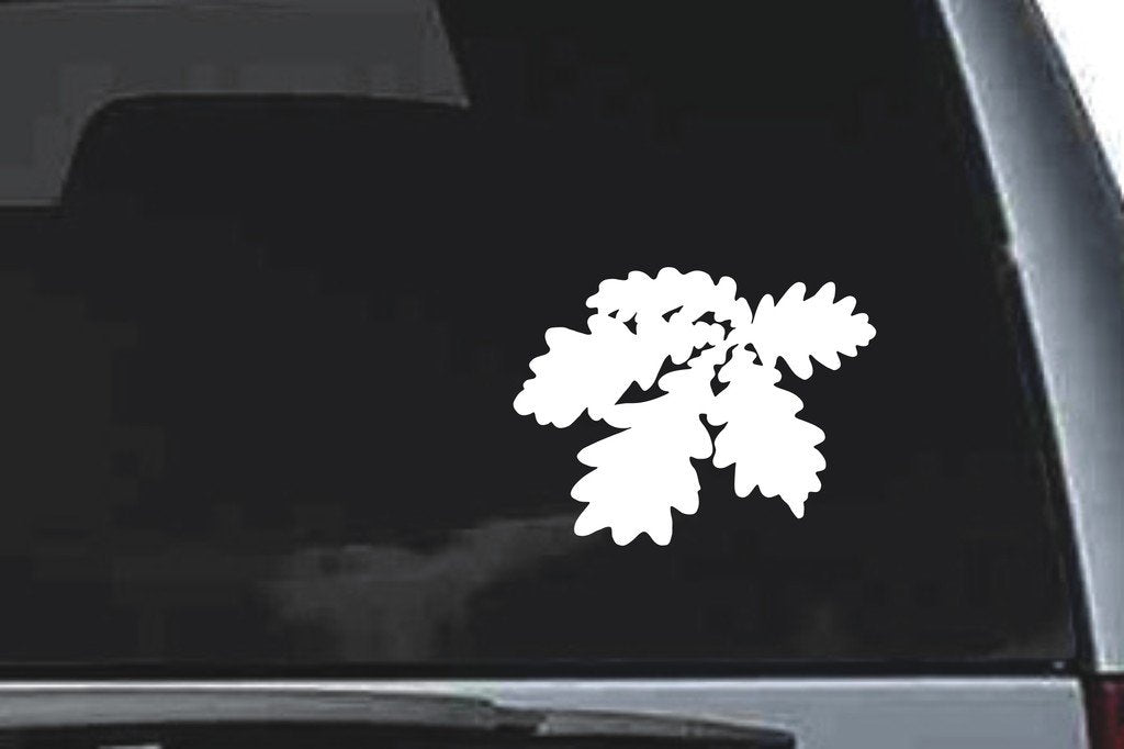 Picniva Oak Leaf Cluster Design64 Vinyl Car Window Decal, Approx 5 in