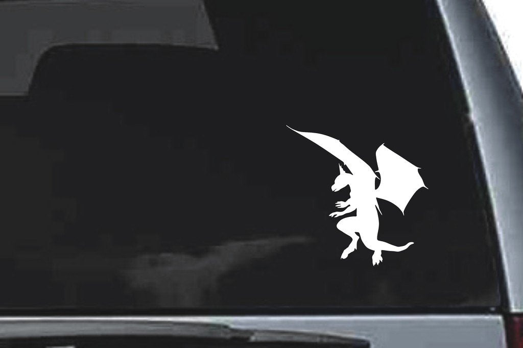 Picniva Dragon Sty28 Vinyl Car Window Decal, Approx 5 in