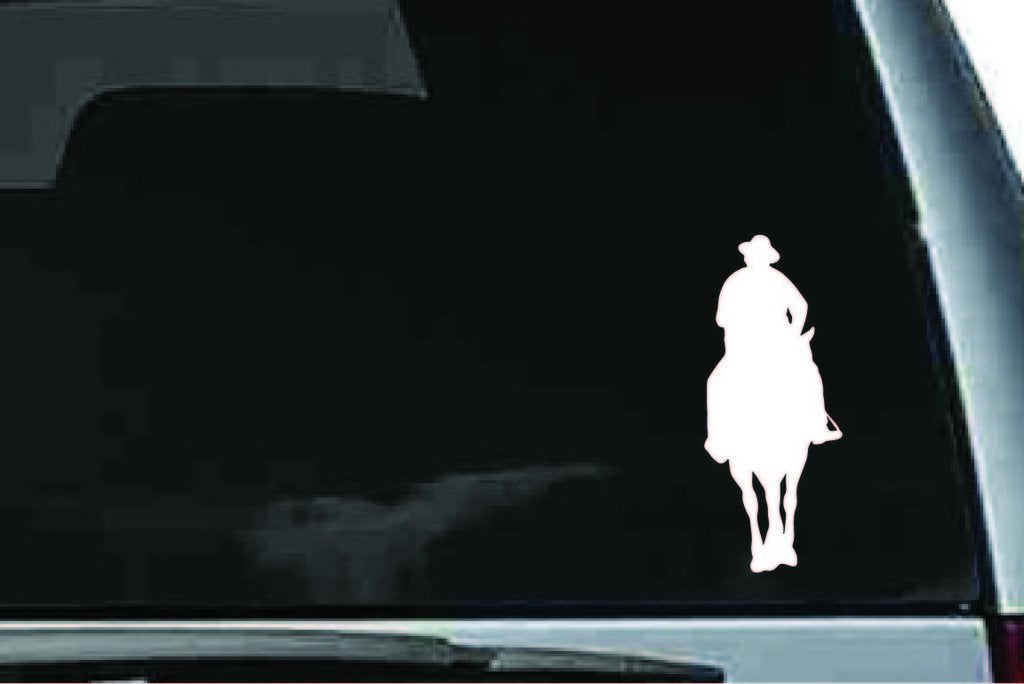 Picniva Horse Rider Sty42 Vinyl Car Window Decal, Approx 5 in