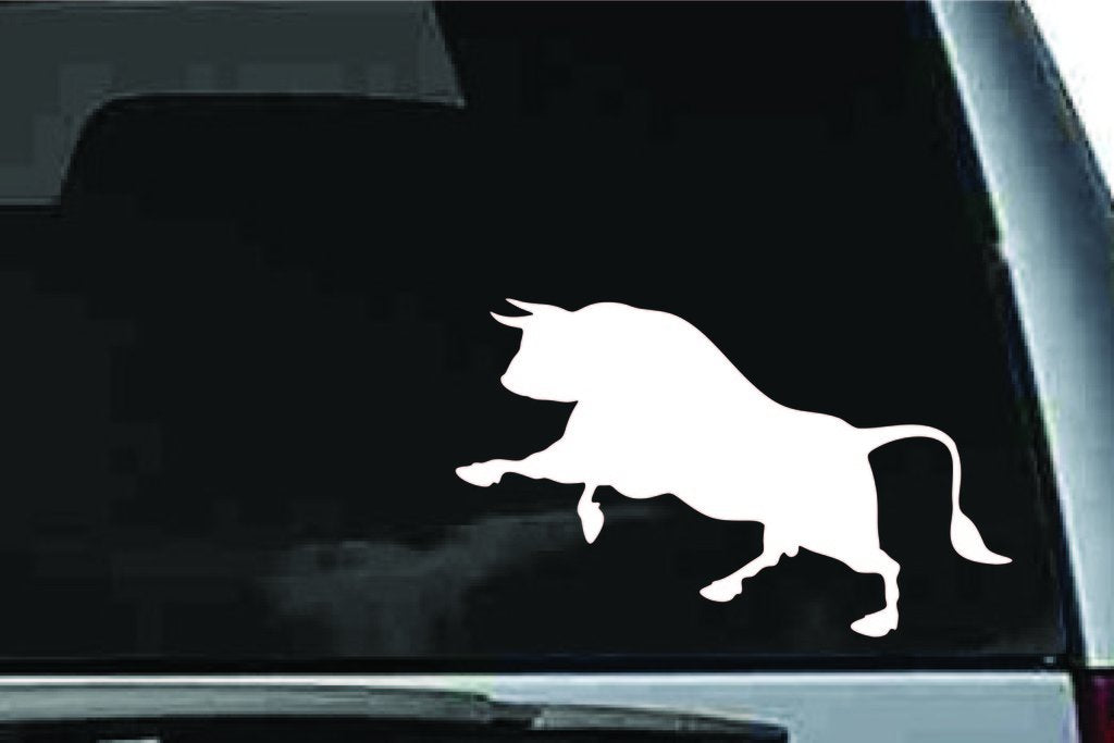 Picniva Bull Sty3a Vinyl Car Window Decal, Approx 5 in