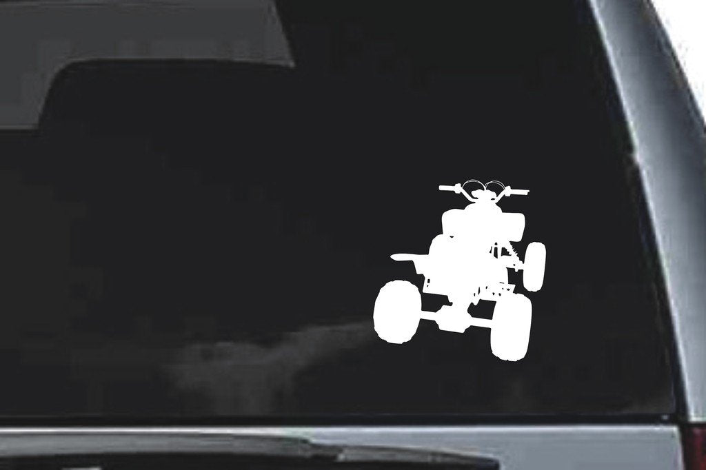 Picniva ATV Quad Sty4a Vinyl Car Window Decal, Approx 5 in
