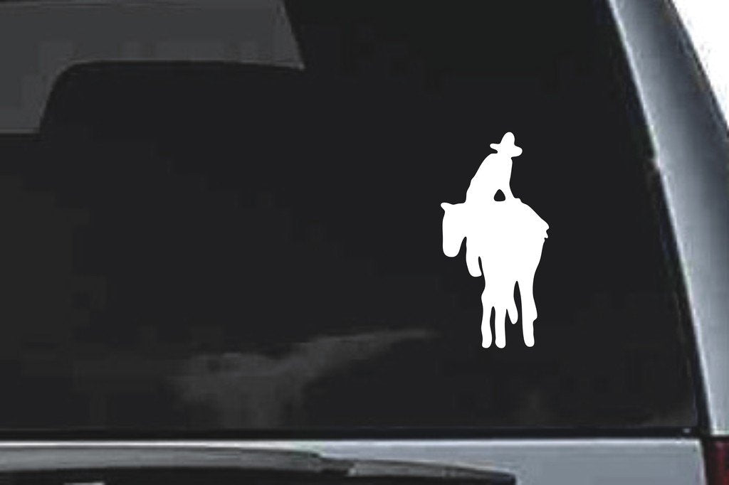 Picniva Horse Rider Sty20 Vinyl Car Window Decal, Approx 5 in