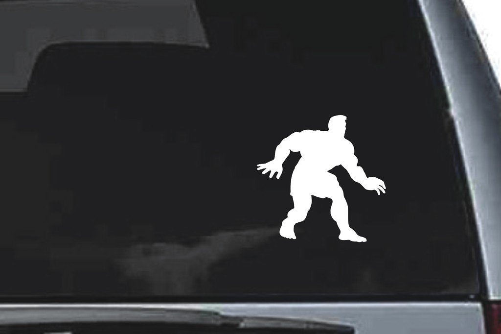 Picniva Muscle Man Sty17 Vinyl Car Window Decal, Approx 5 in