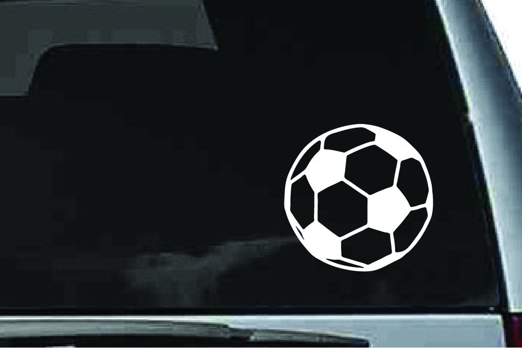 Picniva Soccer Sty01 Vinyl Car Window Decal, Approx 5 in