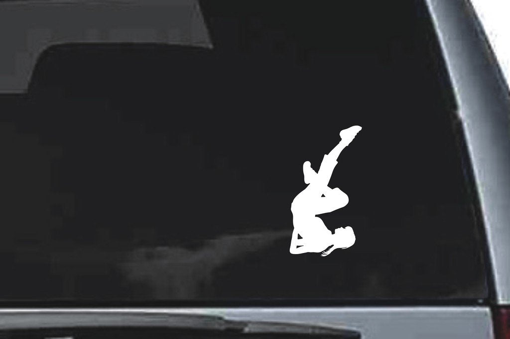 Picniva Stretching Sty4 Vinyl Car Window Decal, Approx 5 in