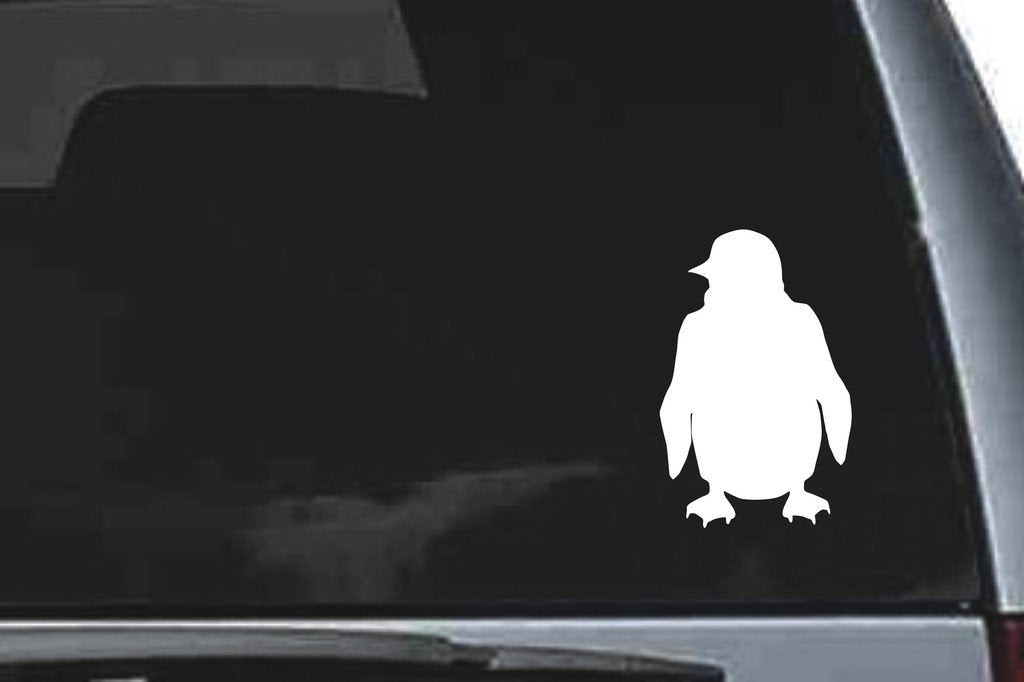 Picniva Penguin Sty4 Vinyl Car Window Decal, Approx 5 in