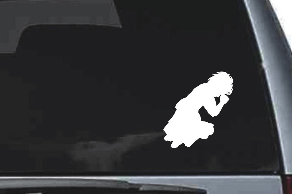 Picniva Girl Sty50 Vinyl Car Window Decal, Approx 5 in